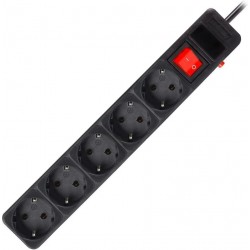 Сетевой фильтр SmartBuy SBSP-5-50-K 5 розеток 5 м (черный)