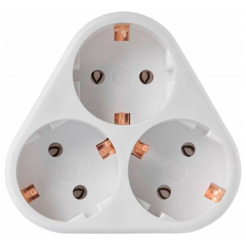 Сетевой разветвитель Buro BU-PS3VG-W 3 розетки (белый) 1