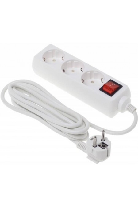 Сетевой удлинитель Buro BU-PS3.3/W 3 розетки 3 м (белый) 