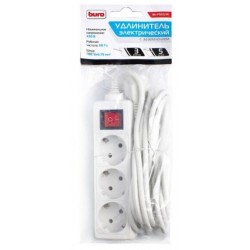 Сетевой удлинитель Buro BU-PS3.5/W 3 розетки 5 м (белый)