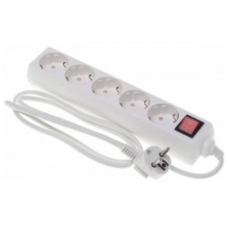 Сетевой удлинитель Buro BU-PS5.5/W 5 розеток 5 м (белый)