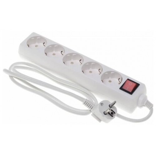 Сетевой удлинитель Buro BU-PS5.5/W 5 розеток 5 м (белый) 