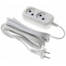 Сетевой удлинитель Buro BU-PSL2.5/W 2 розетки 5м (белый)