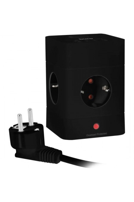 Сетевой удлинитель Buro BU-PTE4.1UC-B 4 розетки 1.5 м (черный) 5