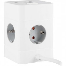 Сетевой удлинитель Buro BU-PTE4.1UC-W 4 розетки 1.5 м (белый)