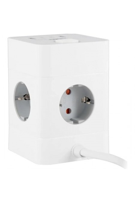 Сетевой удлинитель Buro BU-PTE4.1UC-W 4 розетки 1.5 м (белый) 