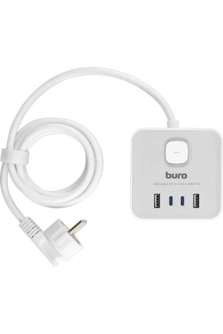 Сетевой удлинитель Buro BU-PTE4.1UC-W 4 розетки 1.5 м (белый) 5