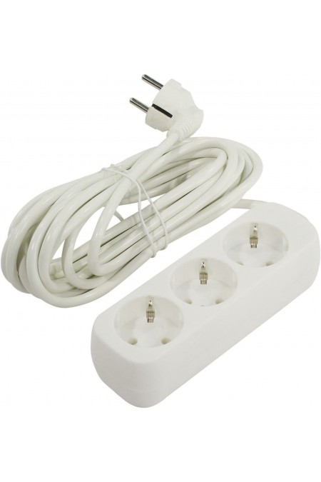 Сетевой удлинитель Defender 99223 3 розетки 5 м (белый) 2