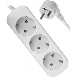 Сетевой удлинитель Defender 99223 3 розетки 5 м (белый)