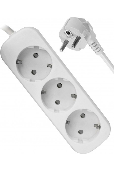 Сетевой удлинитель Defender 99223 3 розетки 5 м (белый) 