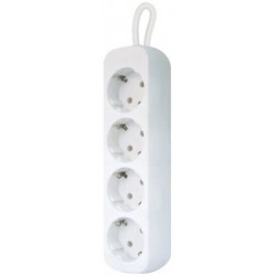 Сетевой удлинитель Defender 99225 4 розетки 1.8 м (белый)