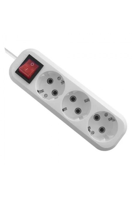 Сетевой удлинитель Defender 99357 3 розетки 10 м (белый) 