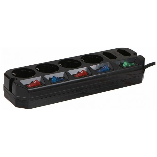 Сетевой удлинитель MOST A10 6 розеток 1.6 м (черный) 1