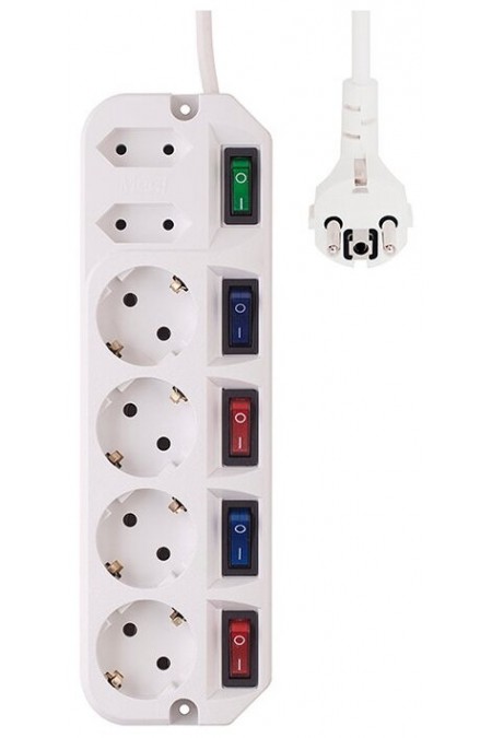 Сетевой удлинитель MOST Active A10 6 розеток 1.6 м (белый) 1