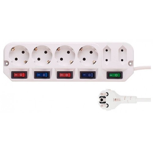 Сетевой удлинитель MOST Active A10 6 розеток 5 м (белый) 