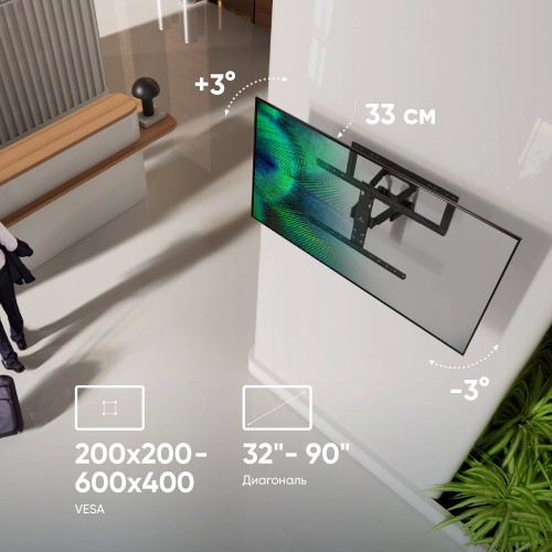 Кронштейн ONKRON SM6 (черный) 6