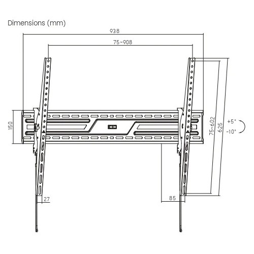 Кронштейн Ultramounts UM850T (черный) 11