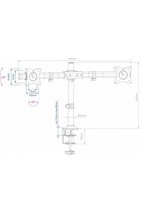 Крепление Arm Media LCD-T42 (черный) 5