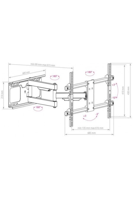 Кронштейн Arm Media PARAMOUNT-60 (черный) 1
