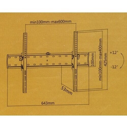 Кронштейн Benatek PLASMA-2B-SLIM (черный) 4