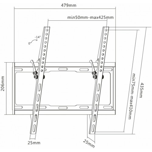 Кронштейн Benatek PLASMA-33-A (черный) 3