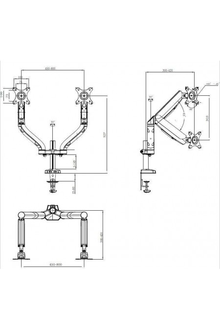 Кронштейн Buro M8 (черный) 2
