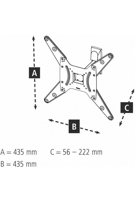 Кронштейн Hama 00220823 (черный) 2