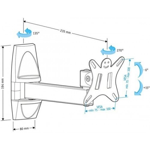 Кронштейн Holder LCDS-5004 (черный) 1