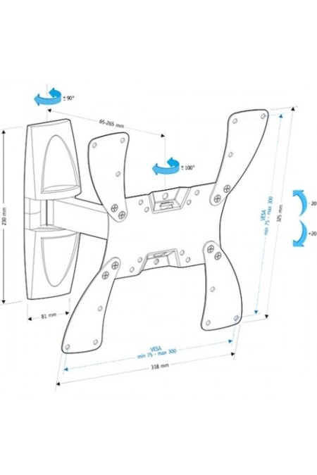 Кронштейн Holder LCDS-5020 (черный глянец) 1