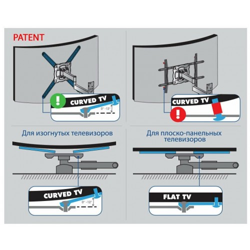 Кронштейн Kromax ATLANTIS-15 (серый титан) 8