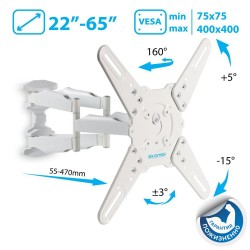 Кронштейн Kromax ATLANTIS-45 (белый)