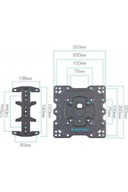 Кронштейн Kromax ATLANTIS-45 (серый титан) 5
