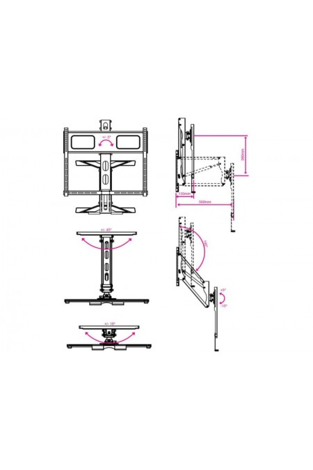 Кронштейн Kromax ATLANTIS-99 (черный) 1