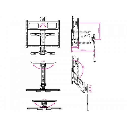 Кронштейн Kromax ATLANTIS-99 (черный) 3