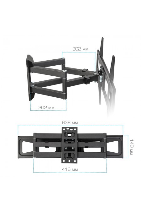 Кронштейн Kromax CORBEL-11 (титан) 3