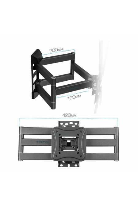 Кронштейн Kromax CORBEL-9 (титан) 4