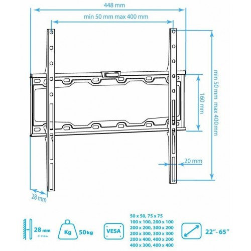 Кронштейн Kromax ELEMENT-3 (черный) 1