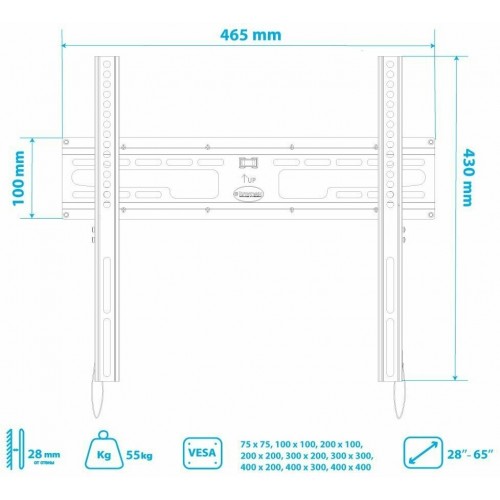 Кронштейн Kromax FLAT-3 (черный) 4