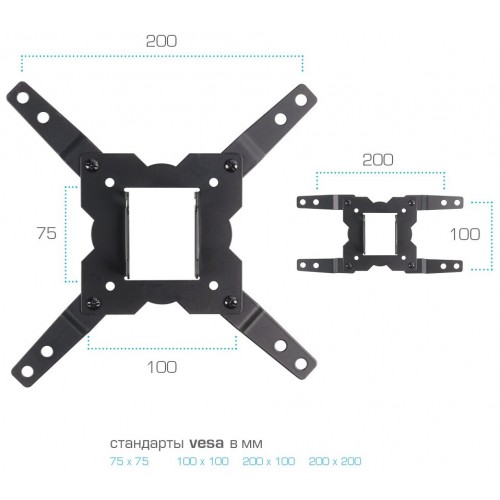 Кронштейн Kromax GALACTIC-12 (черный) 6