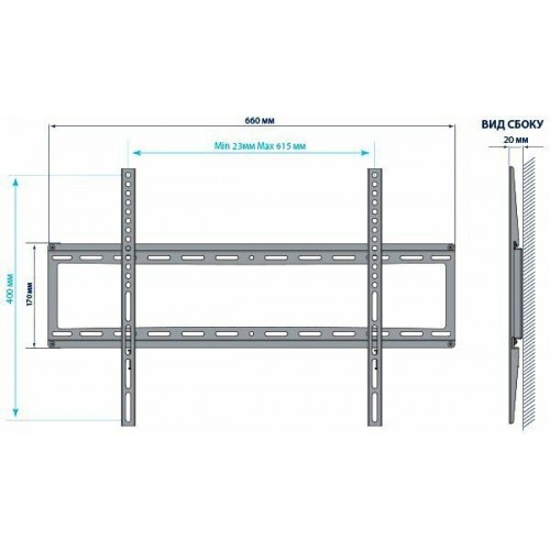 Кронштейн Kromax IDEAL-1 (черный) 9