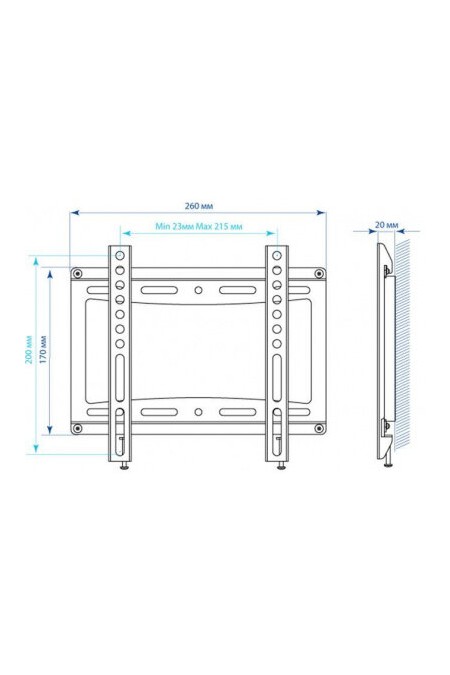 Кронштейн Kromax IDEAL-5 (белый) 1