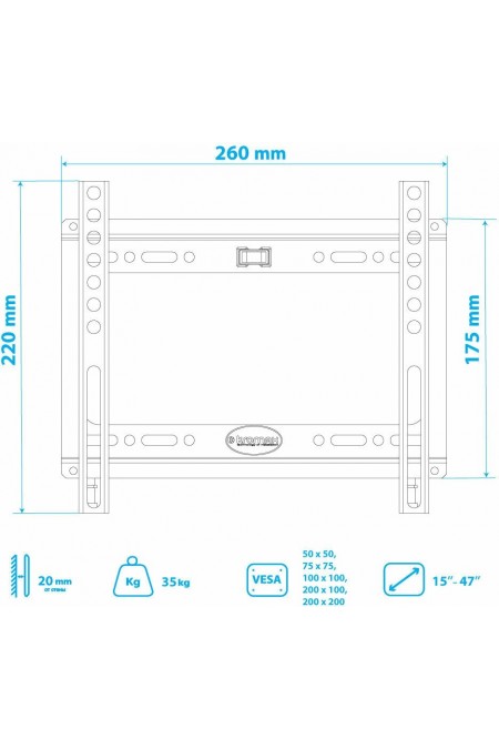 Кронштейн Kromax IDEAL-5 (белый) 2