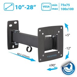 Кронштейн Kromax OPTIMA-103 (черный)