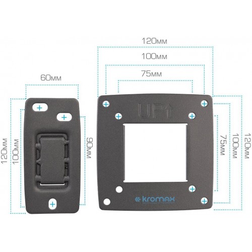 Кронштейн Kromax OPTIMA-104 (черный) 1
