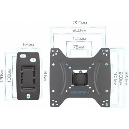 Кронштейн Kromax OPTIMA-403 (черный) 6
