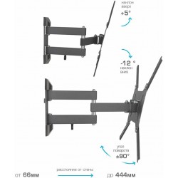 Кронштейн Kromax OPTIMA-404 (черный)