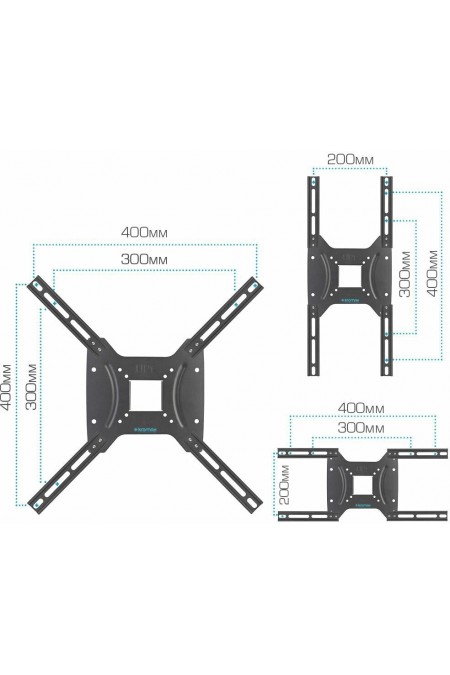 Кронштейн Kromax OPTIMA-404 (черный) 4