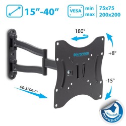 Кронштейн Kromax TECHNO-3 (серый титан)