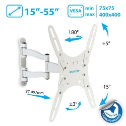 Кронштейн Kromax TECHNO-5 (белый)