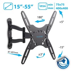 Кронштейн Kromax TECHNO-5 (серый титан)